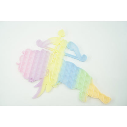 Jucarie antistres din silicon Flippy, Pop it Now and Flip It , 40x45 cm, Cupidon, Fosforescent, Multicolor-1
