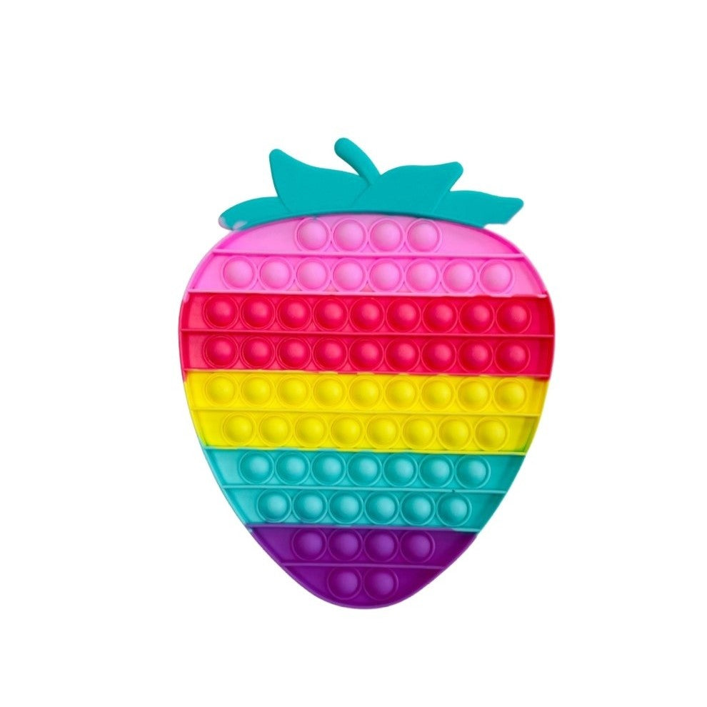 Jucarie antistres din silicon Flippy, Pop it Now and Flip It , Capsuna mare , Multicolor-0