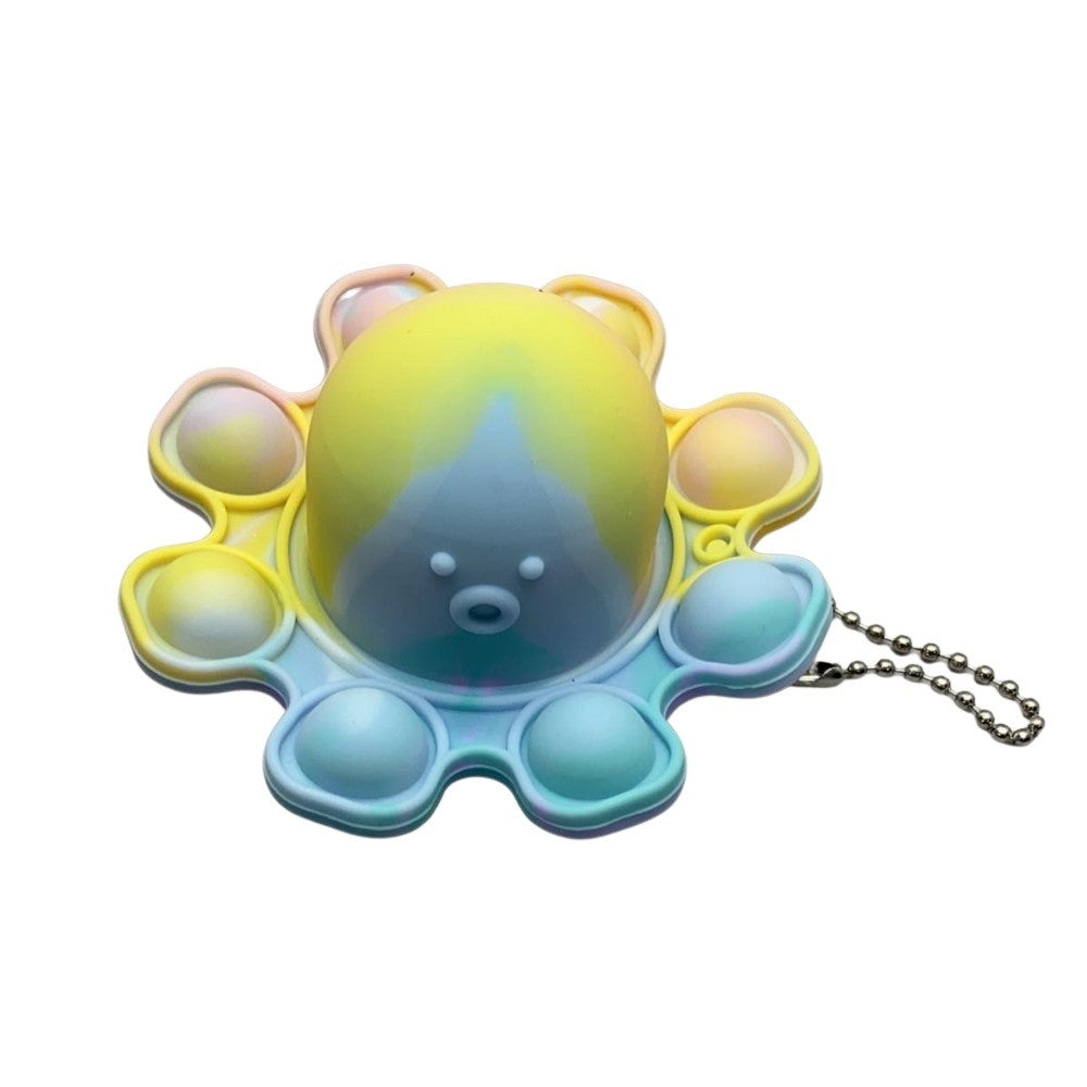 Jucarie antistres din silicon, Flippy®, Pop It Now and Flip It, Caracatita reversibila, Multicolor, V4-0