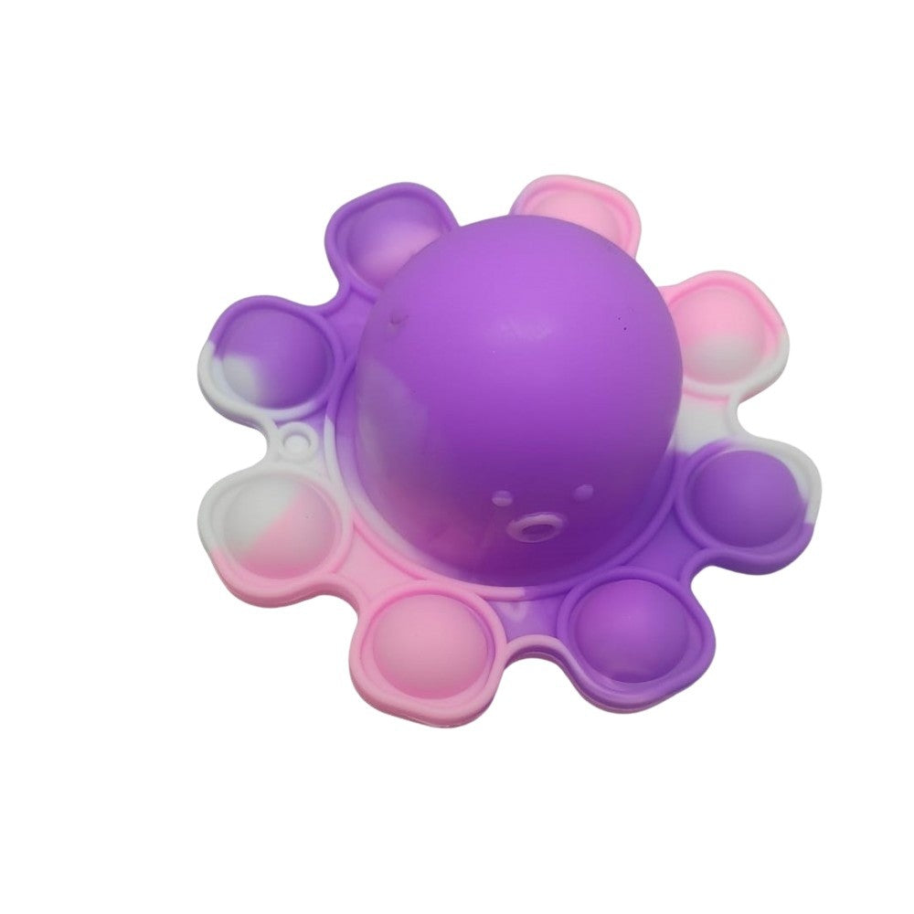 Jucarie antistres din silicon, Flippy, Pop It Now and Flip It, Caracatita reversibila, Multicolor, V7-1