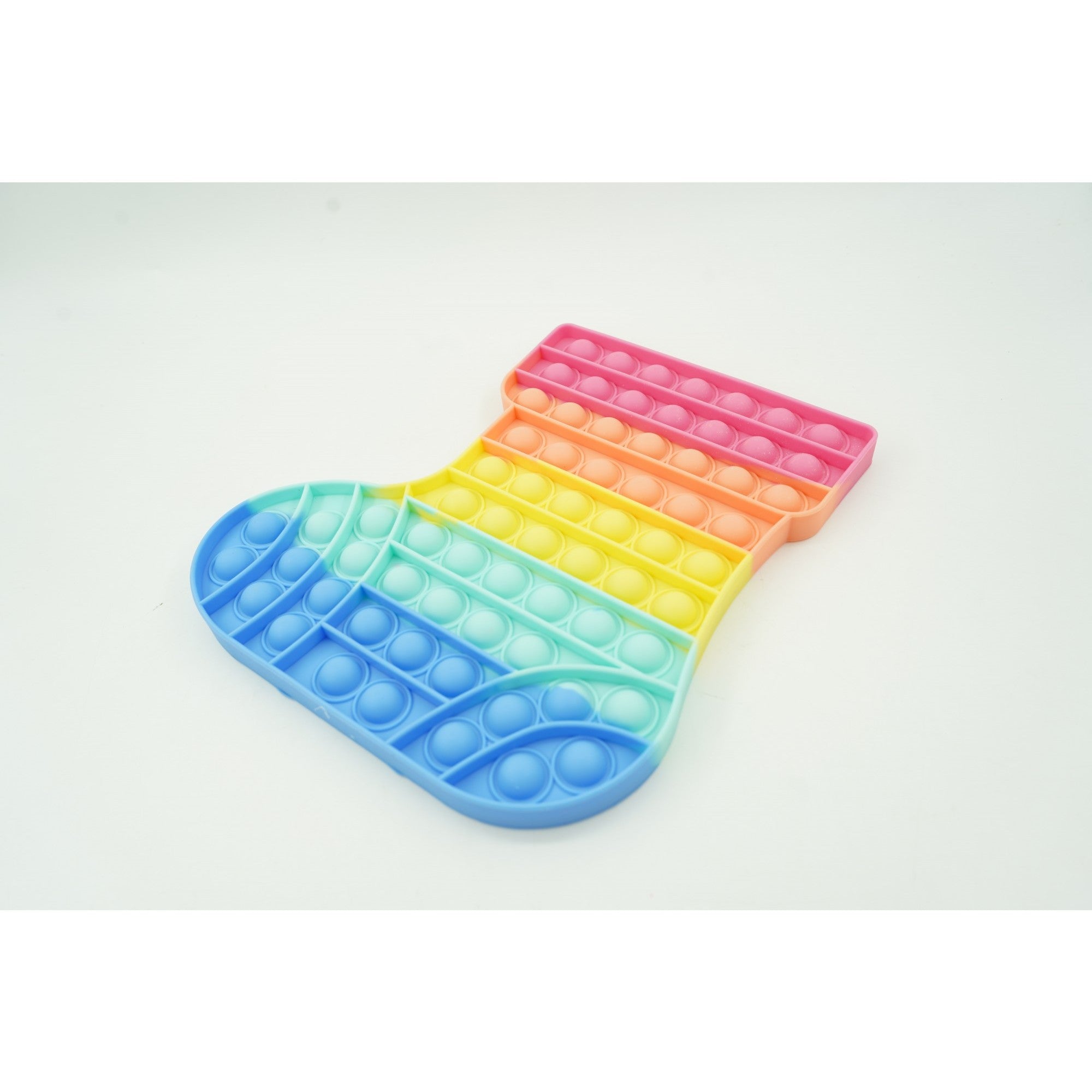 Jucarie antistres din silicon, Flippy, Pop It Now and Flip It, Ciorap Craciun, Multicolor-2