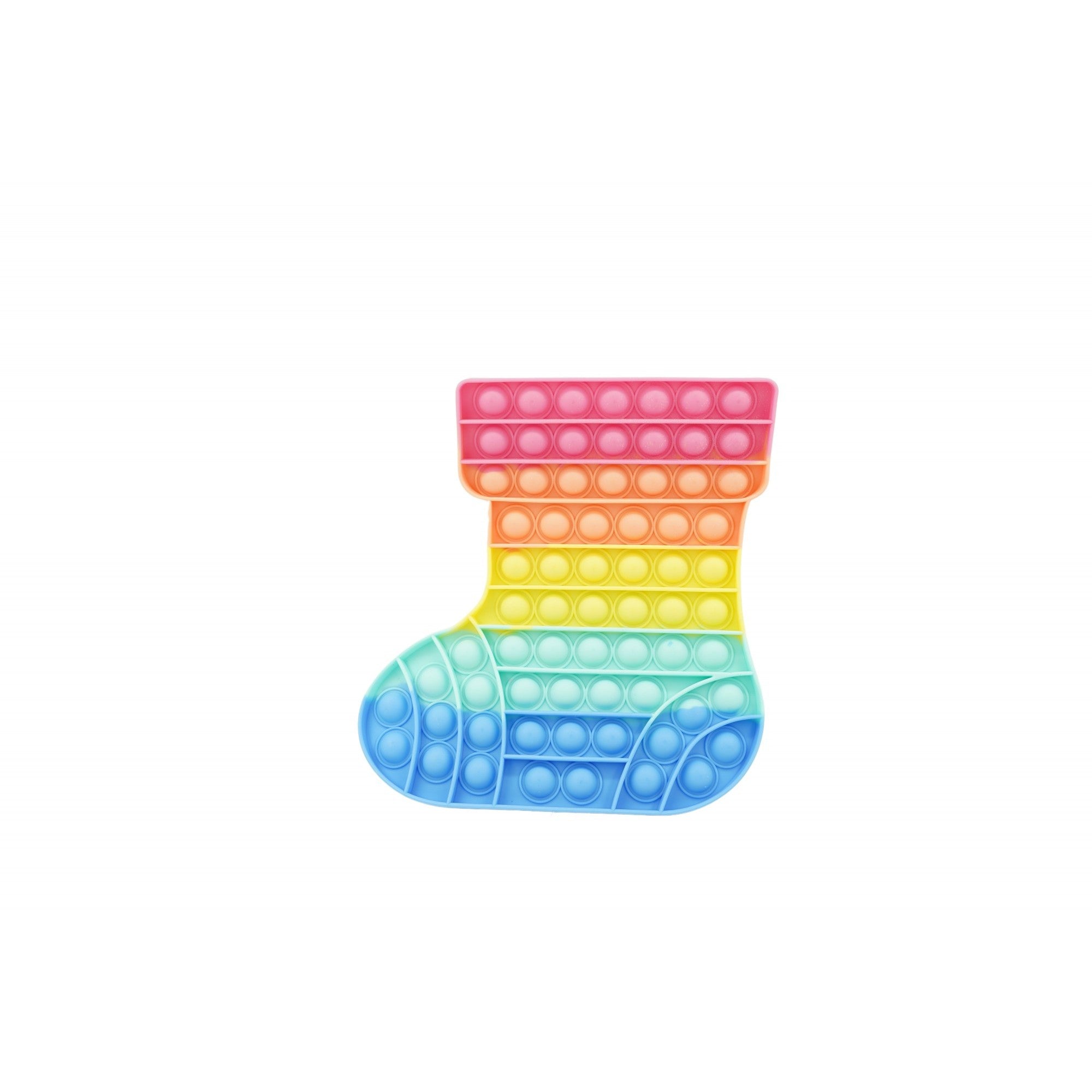 Jucarie antistres din silicon, Flippy, Pop It Now and Flip It, Ciorap Craciun, Multicolor-0