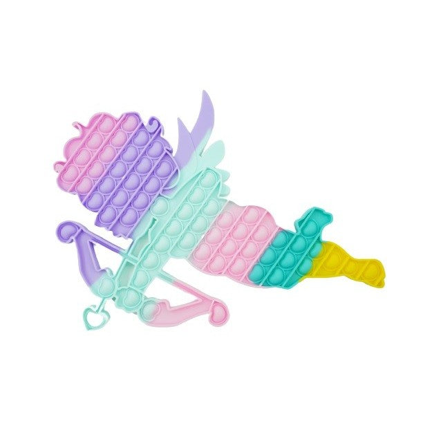 Jucarie antistres din silicon, Flippy, Pop It Now and Flip It, Cupidon, Multicolor, V1-1