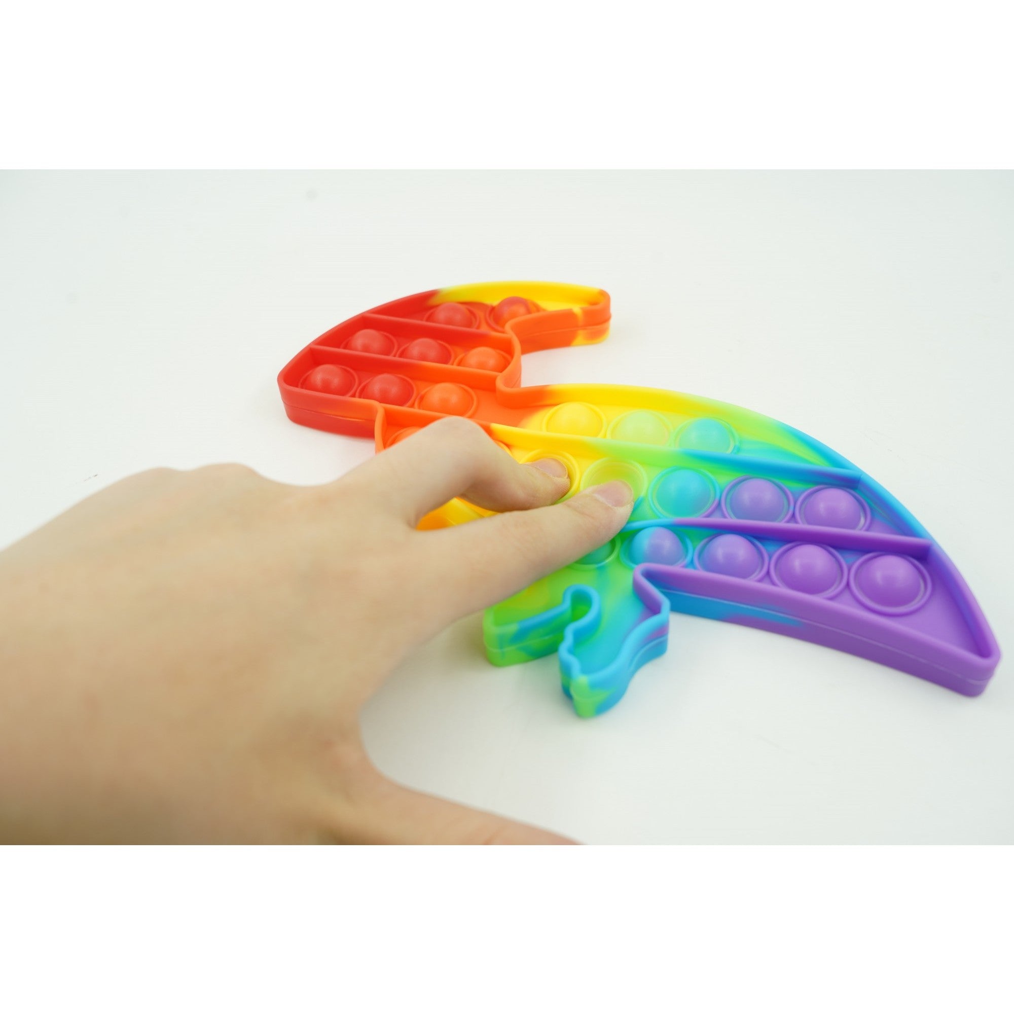 Jucarie antistres din silicon, Flippy, Pop It Now and Flip It, Dinozaur mic, Multicolor V2-2