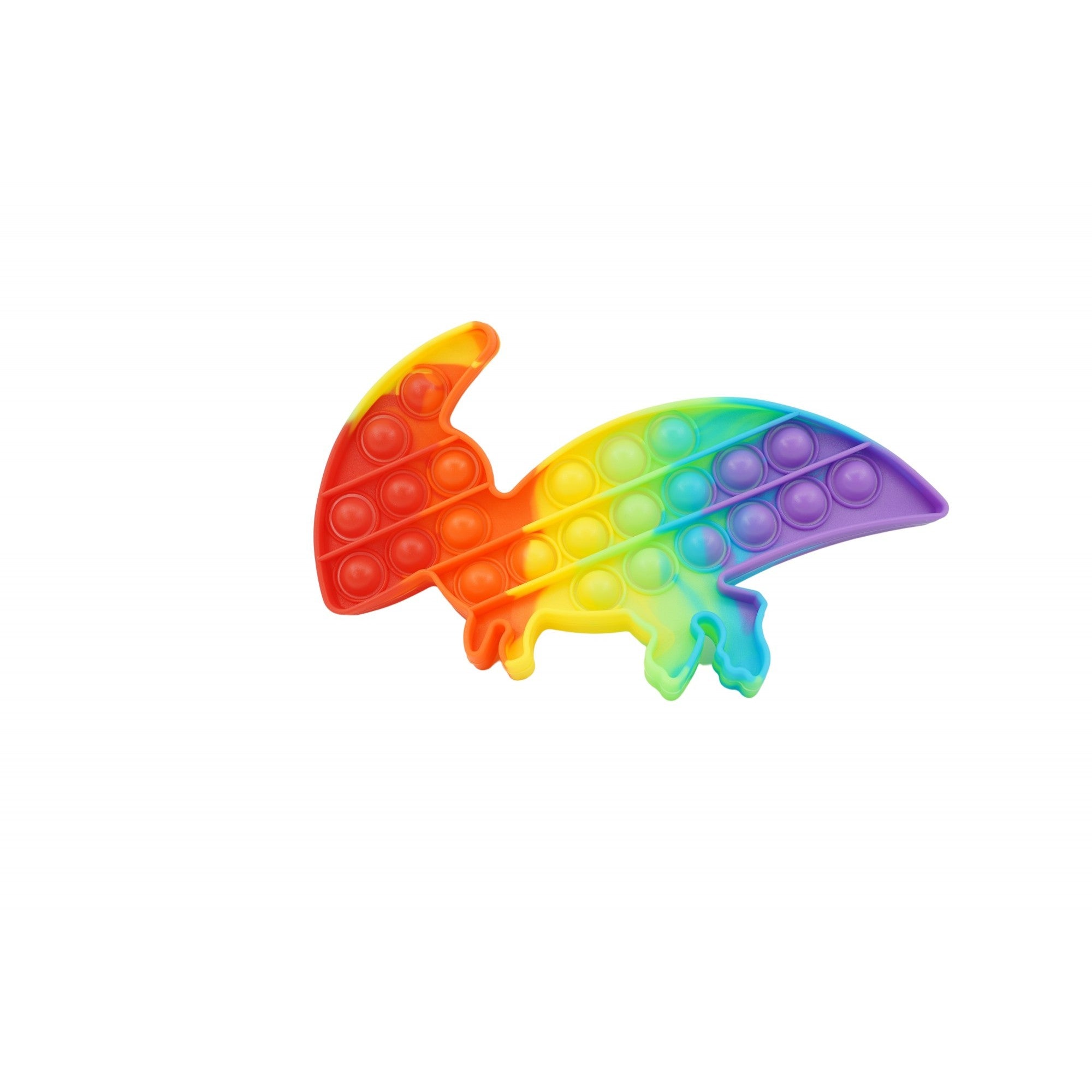 Jucarie antistres din silicon, Flippy, Pop It Now and Flip It, Dinozaur mic, Multicolor V2-0