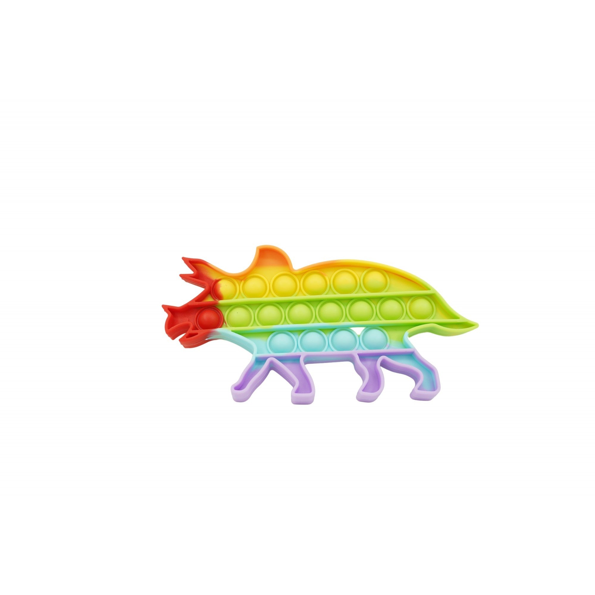 Jucarie antistres din silicon, Flippy, Pop It Now and Flip It, Dinozaur mic, Multicolor V3-0