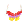 Jucarie antistres din silicon, Flippy, Pop It Now and Flip It, Geanta de umar, Fluture, Galben/Mov-0