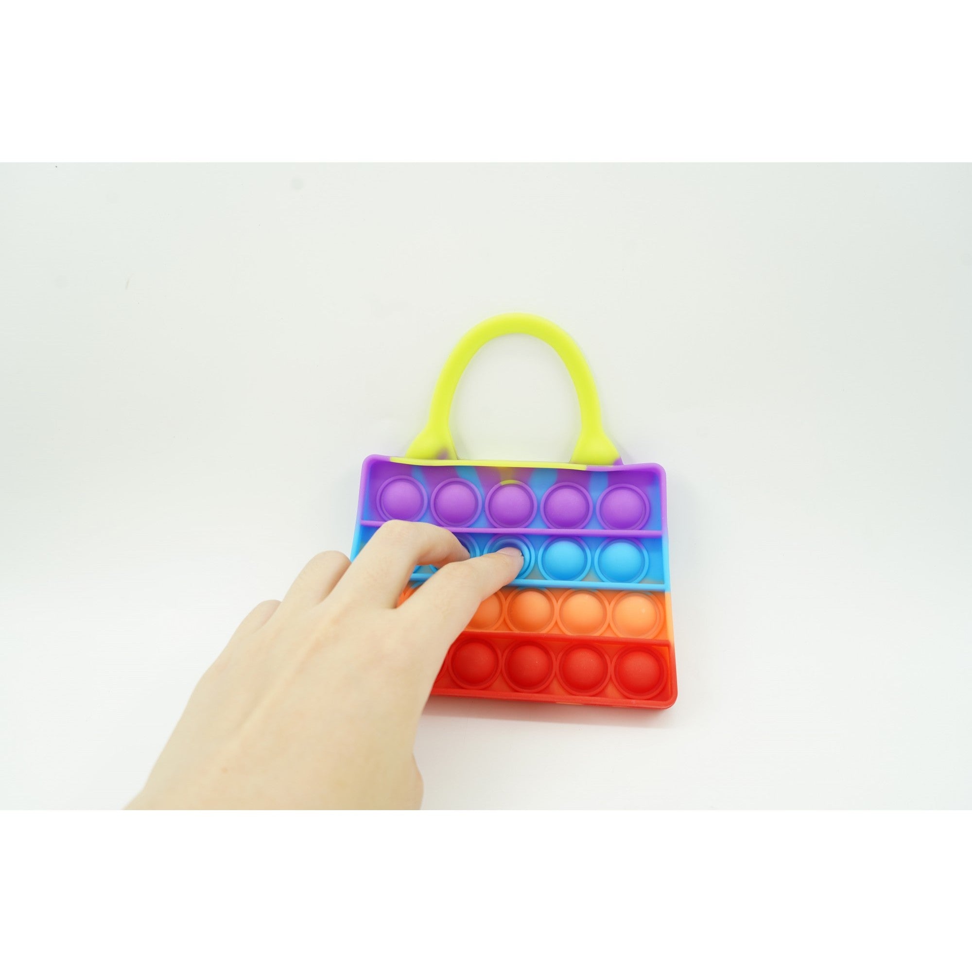 Jucarie Antistres din silicon Flippy, Pop It Now And Flip It, Geanta de umar, Multicolor-2