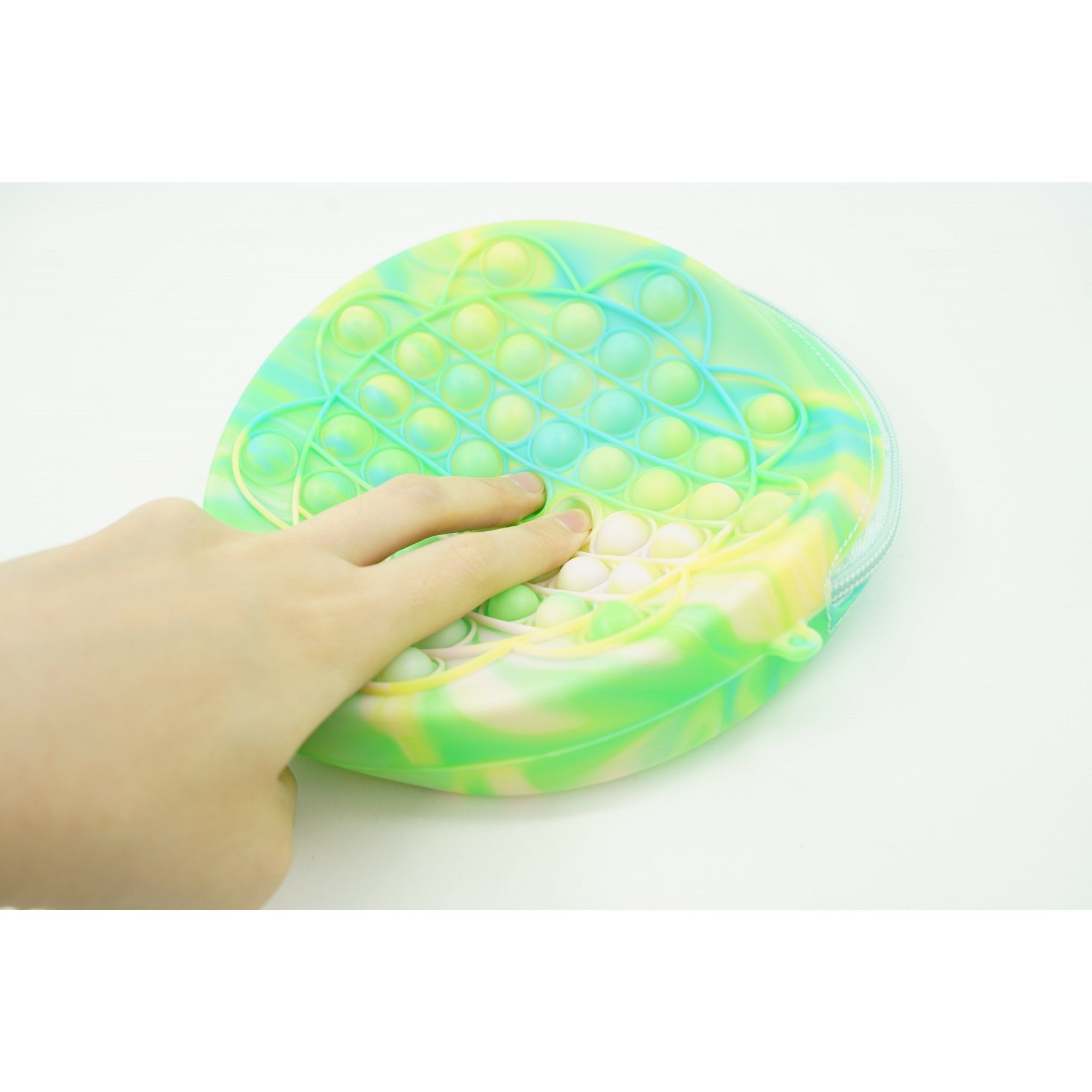 Jucarie antistres din silicon, Flippy, Pop It Now and Flip It, Geanta, Floarea Soarelui, Verde-1