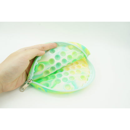 Jucarie antistres din silicon, Flippy, Pop It Now and Flip It, Geanta, Floarea Soarelui, Verde-3