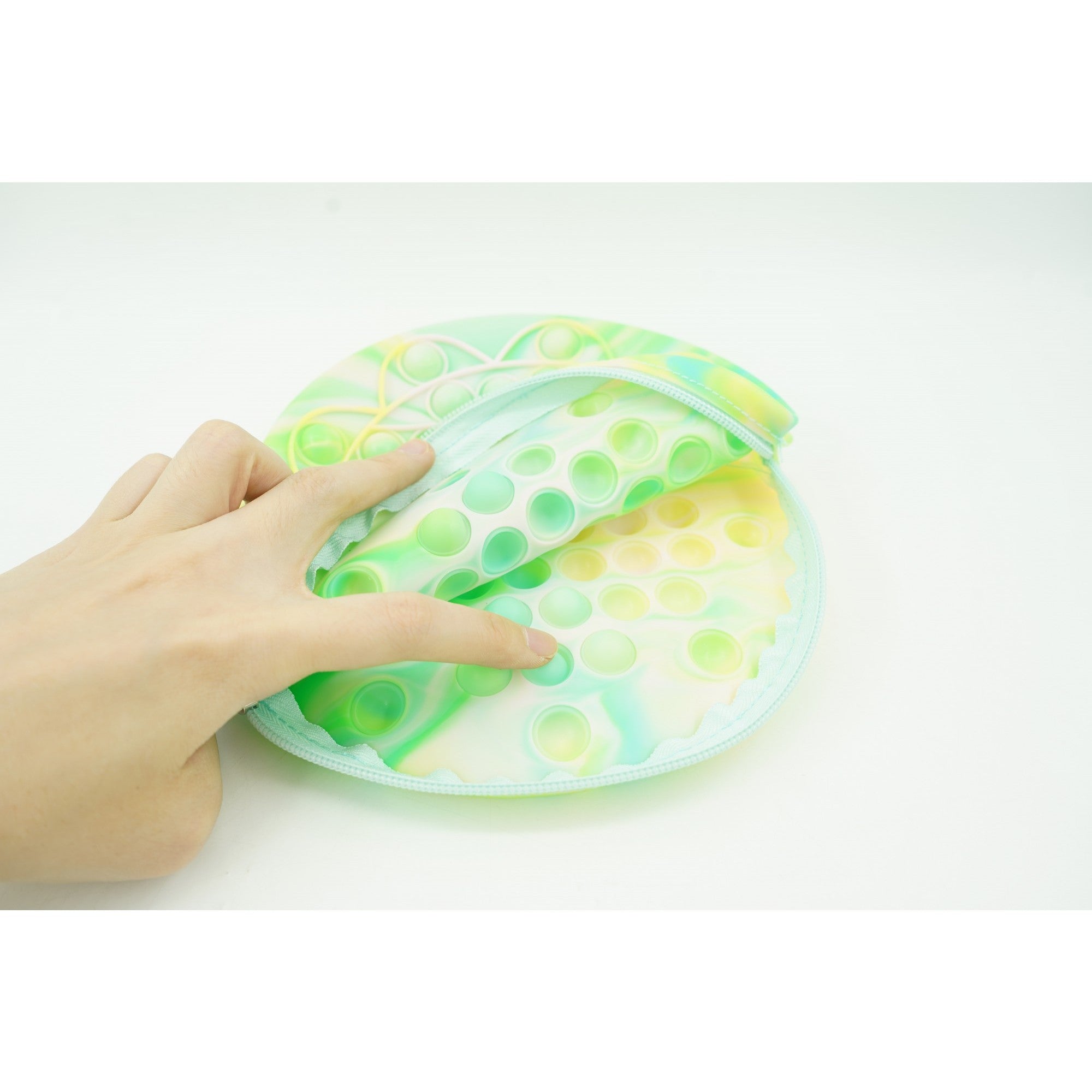 Jucarie antistres din silicon, Flippy, Pop It Now and Flip It, Geanta, Floarea Soarelui, Verde-4