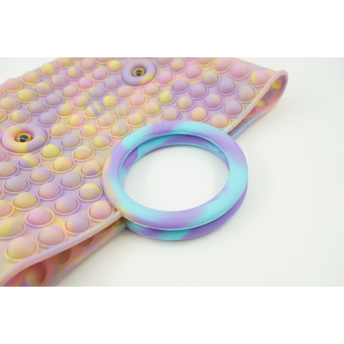Jucarie Antistres din silicon Flippy, Pop It Now And Flip It, Geanta mare, 28 cm, Multicolor, Model 6 V2-3