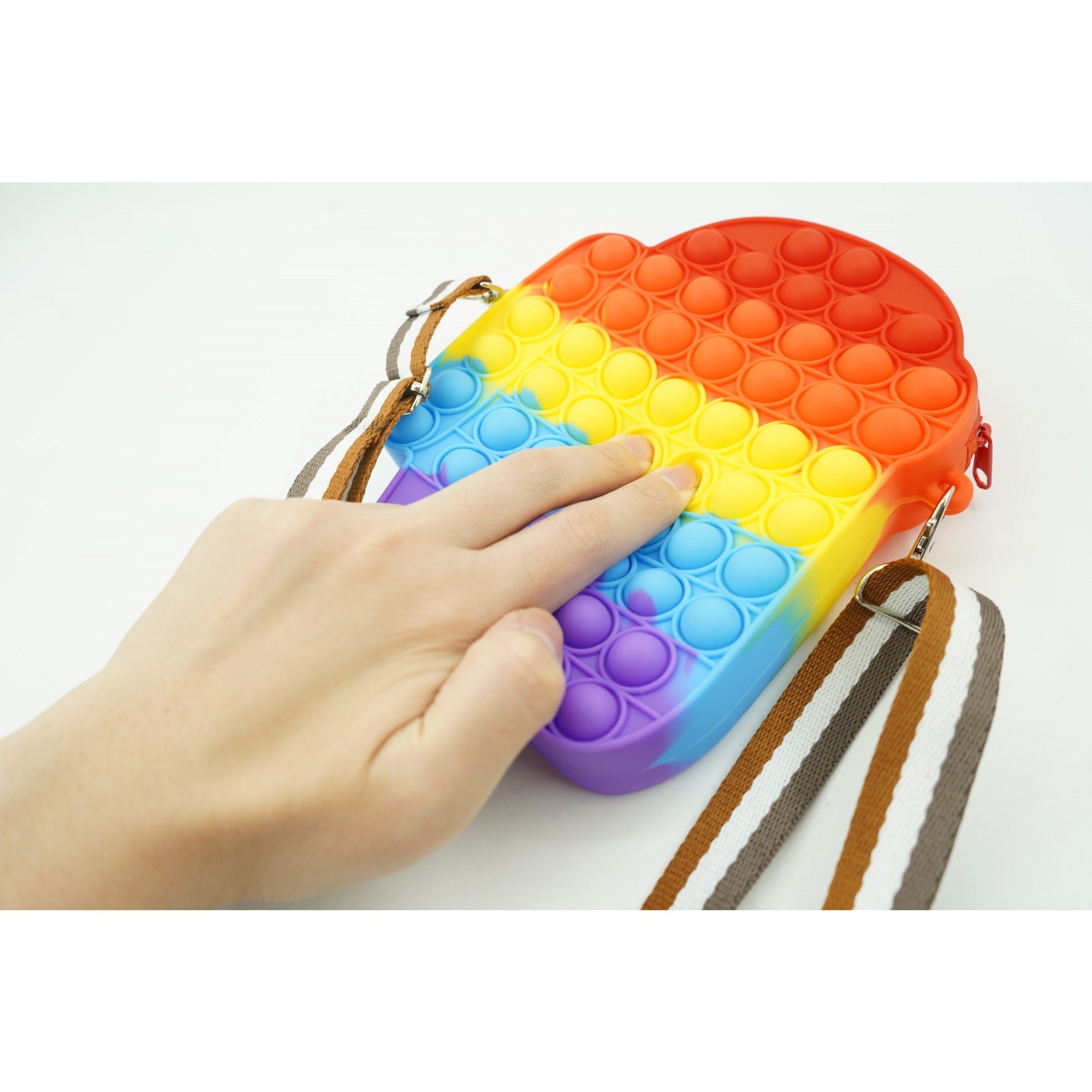 Jucarie antistres din silicon, Flippy, Pop It Now and Flip It, Geanta mica, Among Us, Multicolor-3