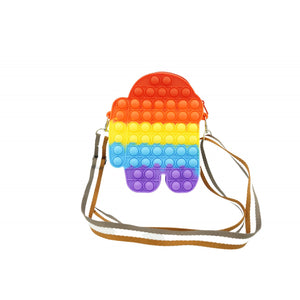 Jucarie antistres din silicon, Flippy, Pop It Now and Flip It, Geanta mica, Among Us, Multicolor-0