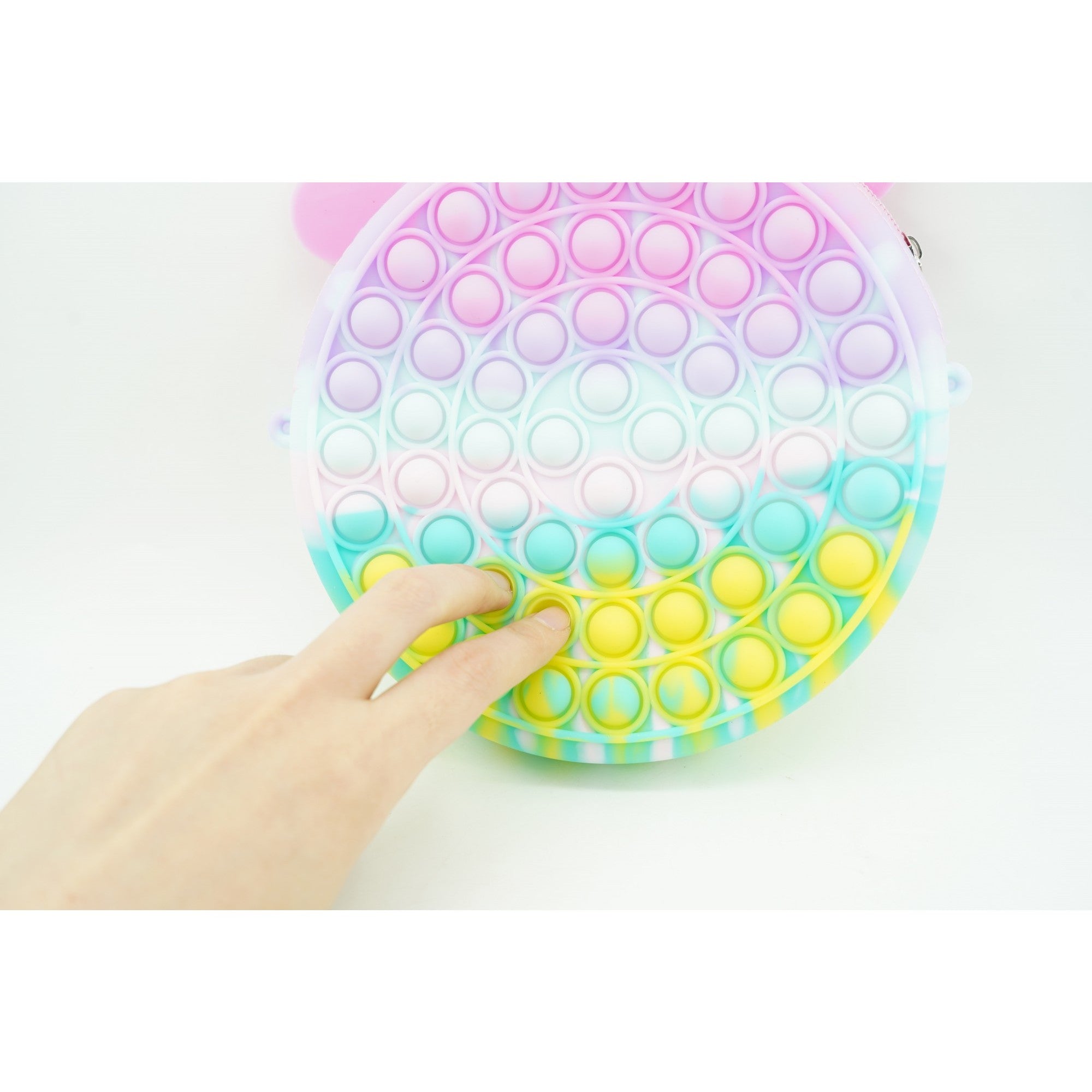 Jucarie antistres din silicon Flippy, Pop it Now and Flip It ,Geanta ,Multicolor-1