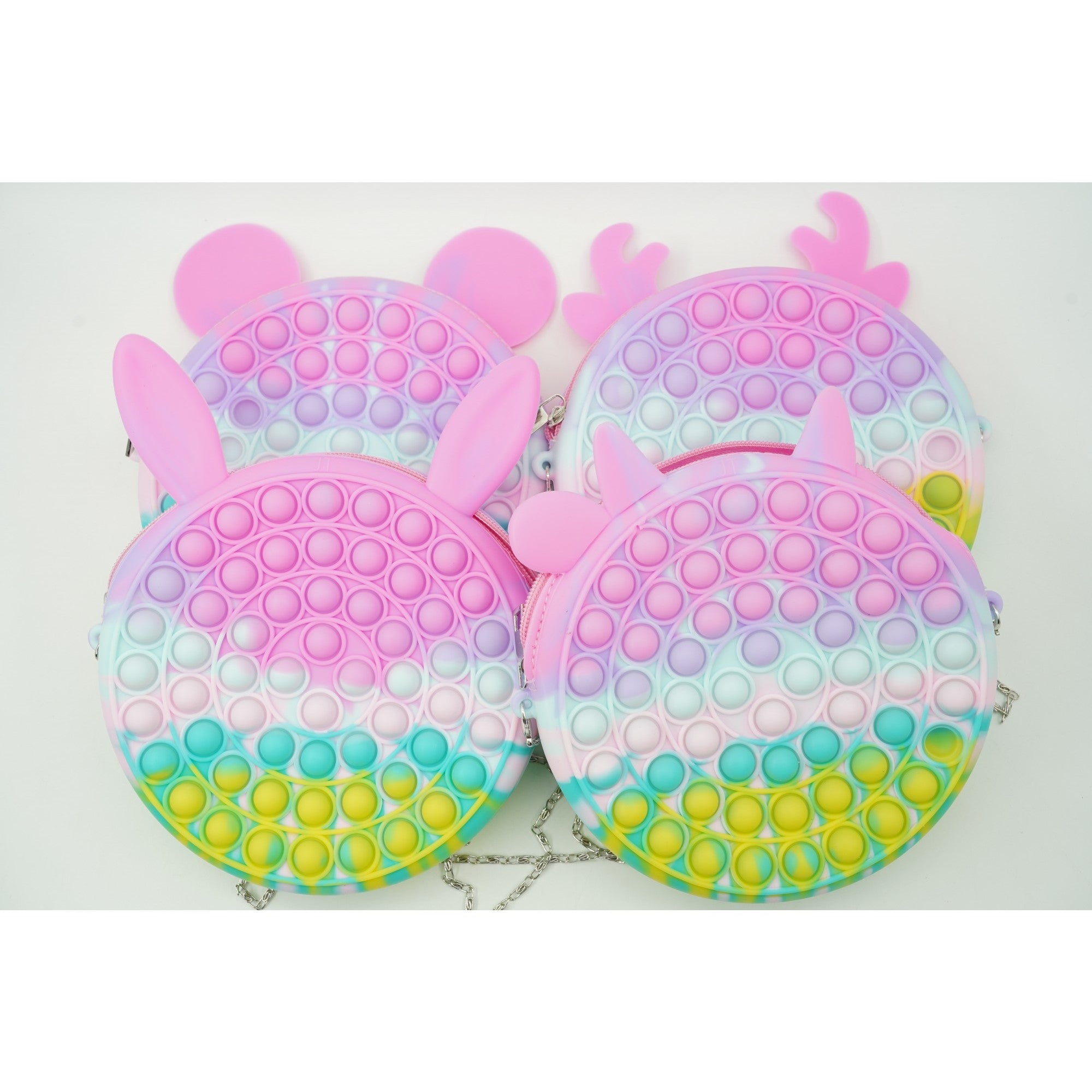 Jucarie antistres din silicon Flippy, Pop it Now and Flip It ,Geanta ,Multicolor-0