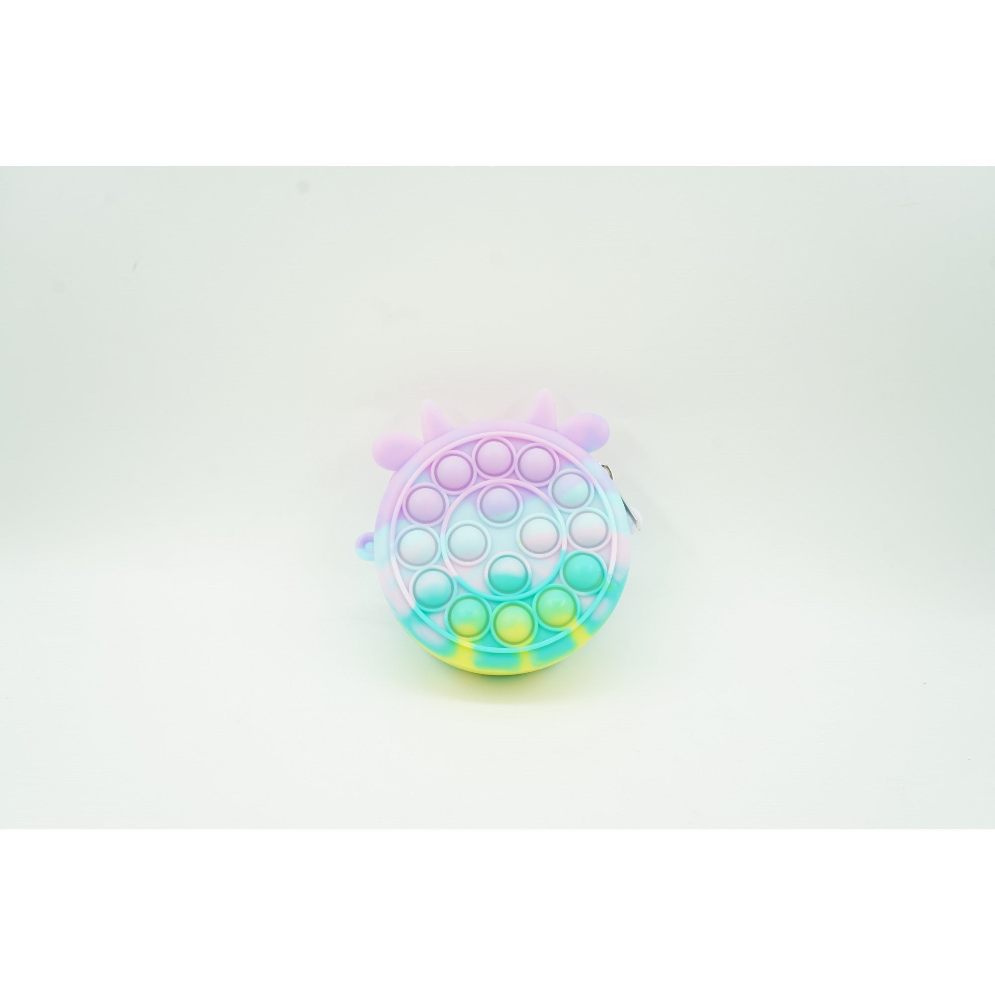 Jucarie antistres din silicon Flippy, Pop it Now and Flip It ,Mini Geanta, Vacuta, 6 cm, Macarons-1