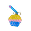 Jucarie antistres din silicon, Flippy, Pop It Now and Flip It, Portofel hexagon, Galben/Albastru-0