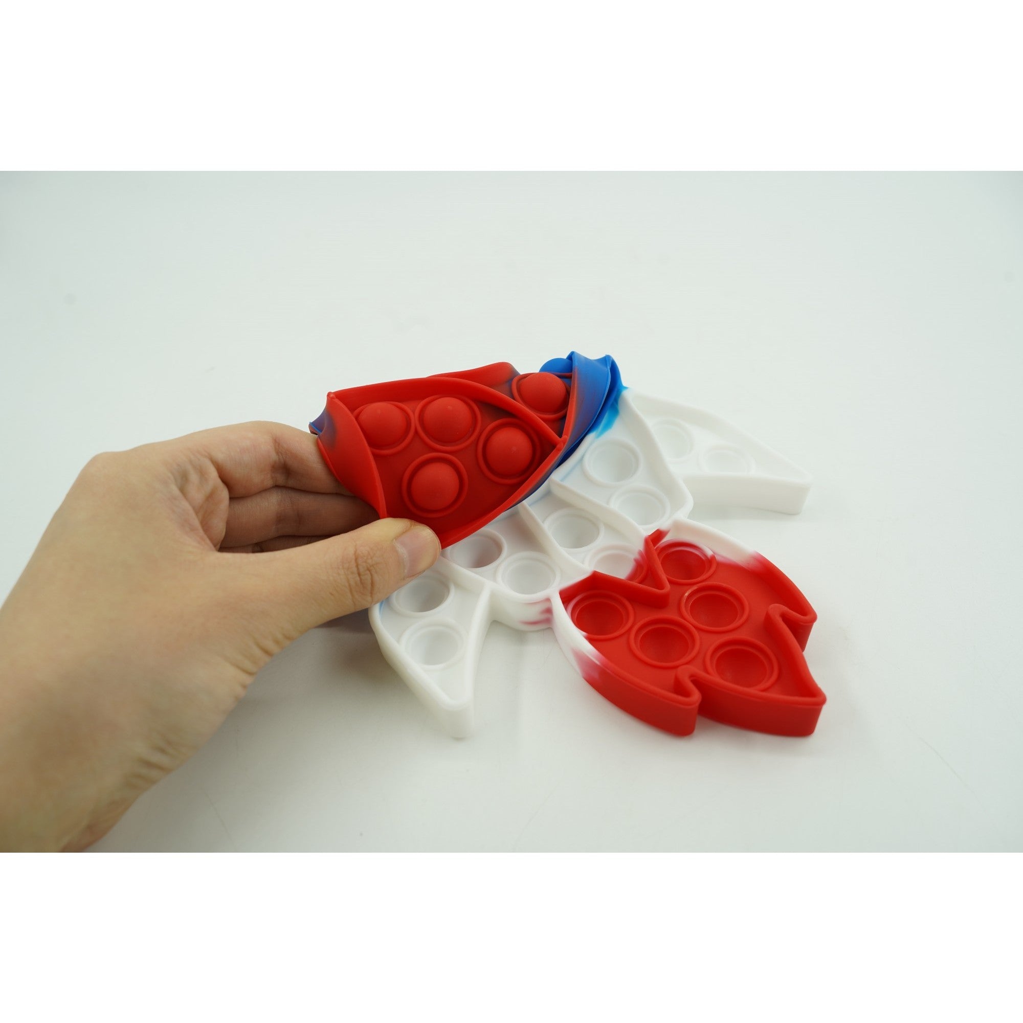 Jucarie antistres din silicon Flippy, Pop it Now and Flip It ,Racheta ,Multicolor-4