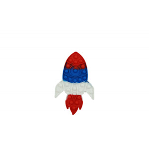 Jucarie antistres din silicon Flippy, Pop it Now and Flip It ,Racheta ,Multicolor-0