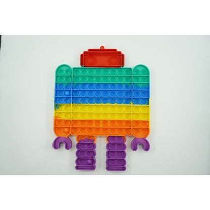 Jucarie antistres din silicon Flippy, Pop it Now and Flip It ,Robot ,Multicolor ,Model 3-1