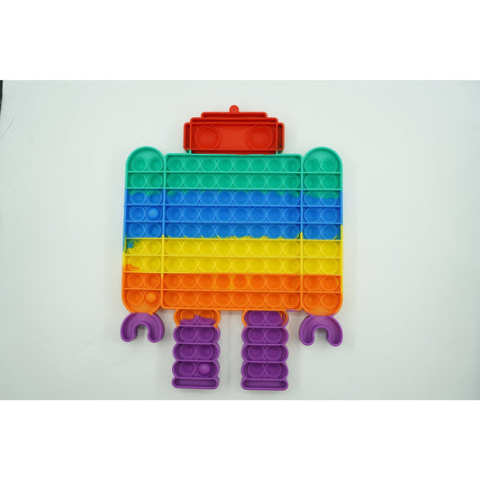 Jucarie antistres din silicon Flippy, Pop it Now and Flip It ,Robot ,Multicolor ,Model 3-1
