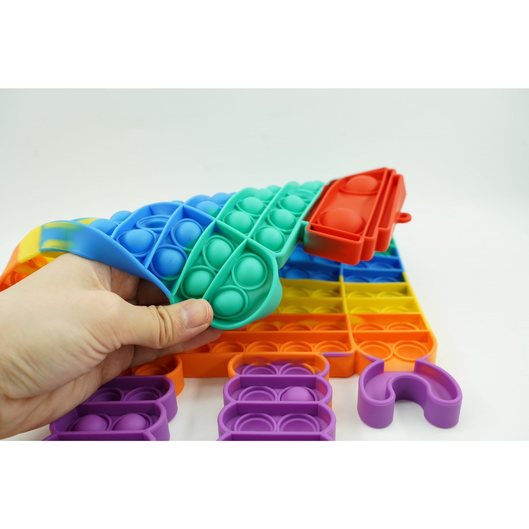 Jucarie antistres din silicon Flippy, Pop it Now and Flip It ,Robot ,Multicolor ,Model 3-7