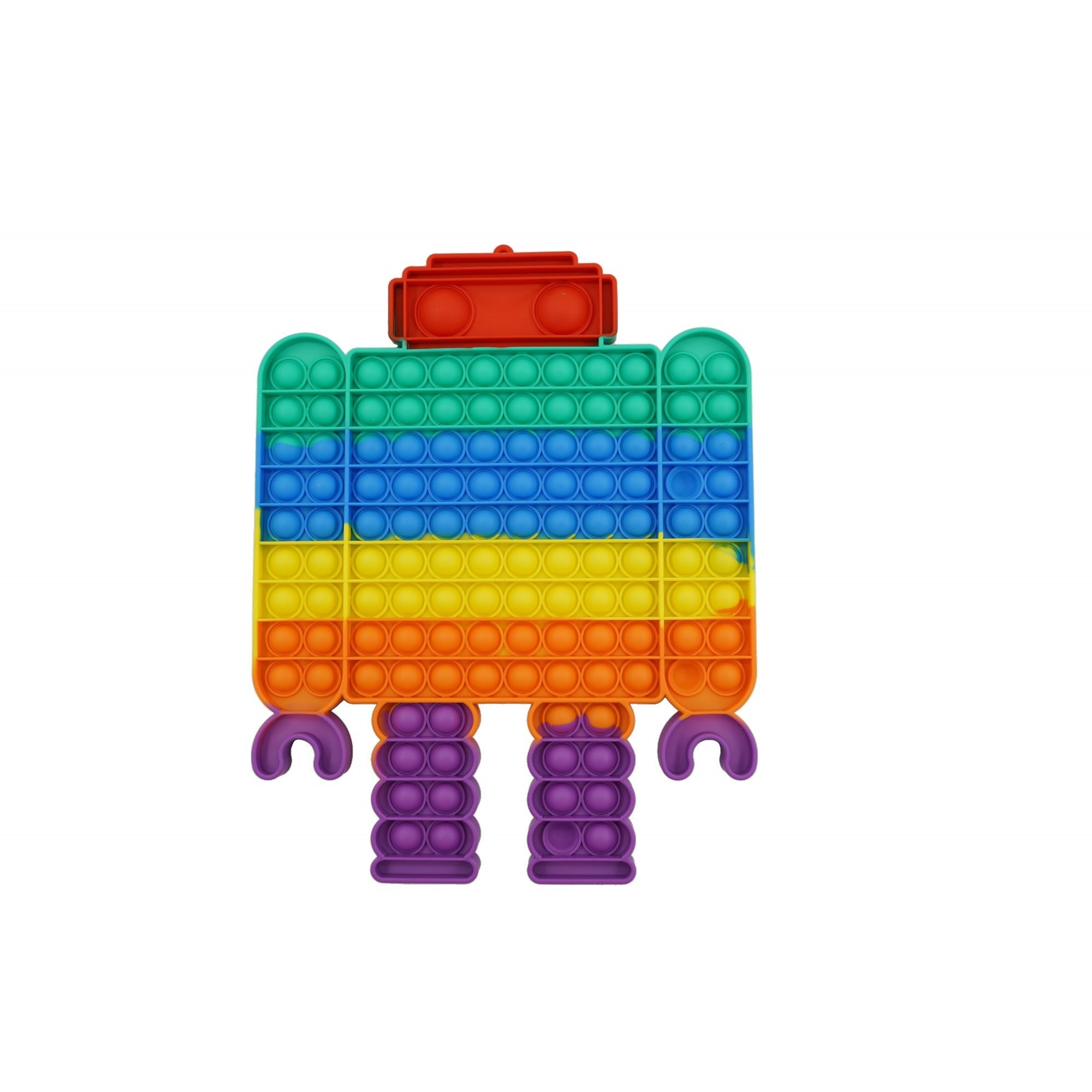 Jucarie antistres din silicon Flippy, Pop it Now and Flip It ,Robot ,Multicolor ,Model 3-0