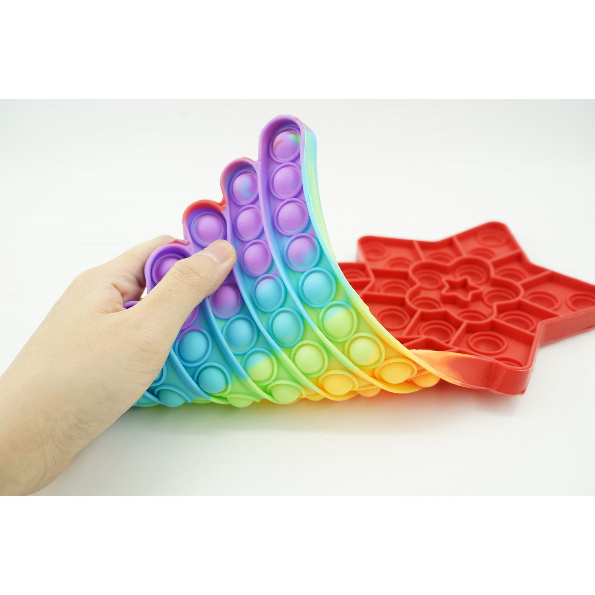 Jucarie antistres din silicon, Flippy, Pop It Now and Flip It, Stea cazatoare, Multicolor-3