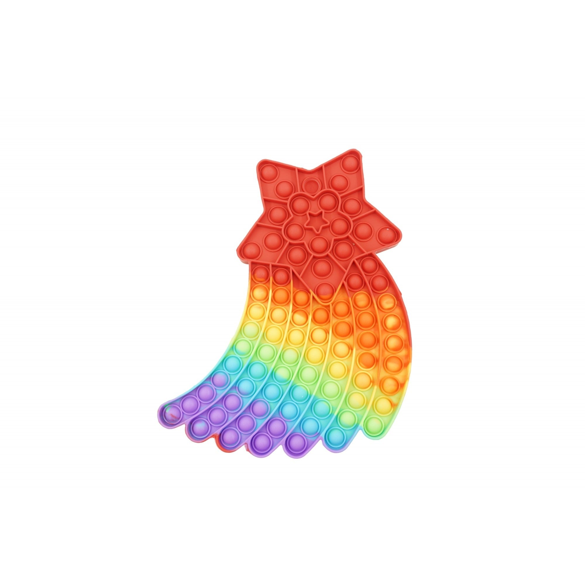 Jucarie antistres din silicon, Flippy, Pop It Now and Flip It, Stea cazatoare, Multicolor-0