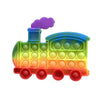 Jucarie antistres din silicon, Flippy, Pop It Now and Flip It, Tren, Multicolor-0