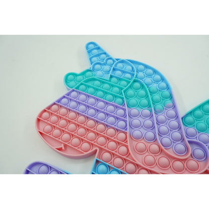 Jucarie antistres din silicon Flippy, Pop it Now and Flip It ,Unicorn cu aripi ,Curcubeu-1
