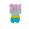 Jucarie antistres din silicon Flippy, Pop it Now and Flip It , Ursulet Panda, Multicolor, Model 1-0