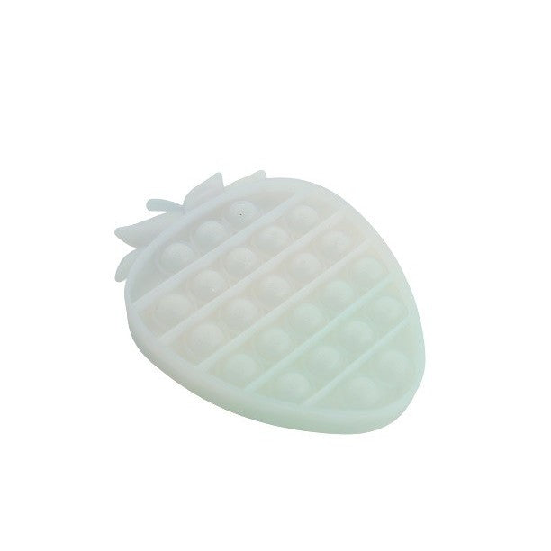 Jucarie antistres din silicon, Pop it Now and Flip It, Capsuna, Transparent-6