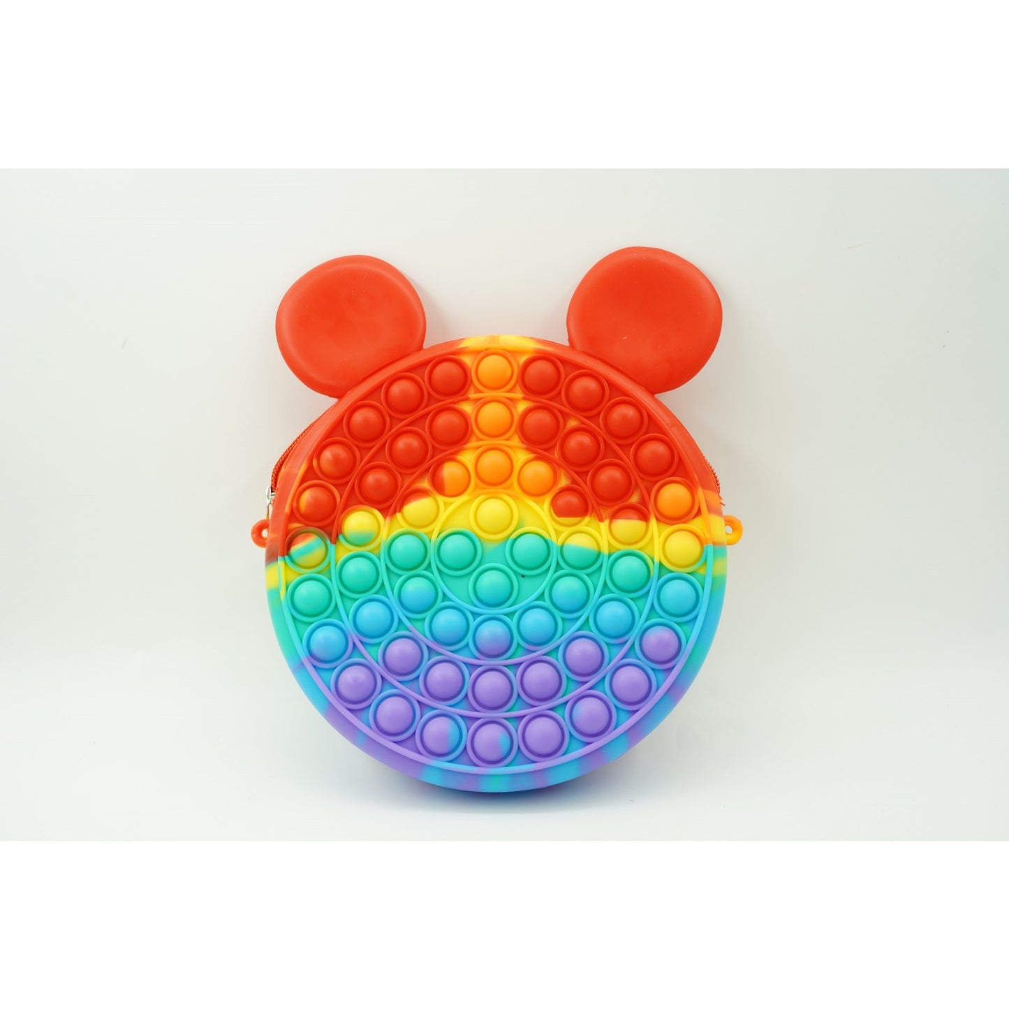 Jucarie antistres din silicon, Pop it Now and Flip It, Flippy, Geanta, Model 1, Multicolor-2