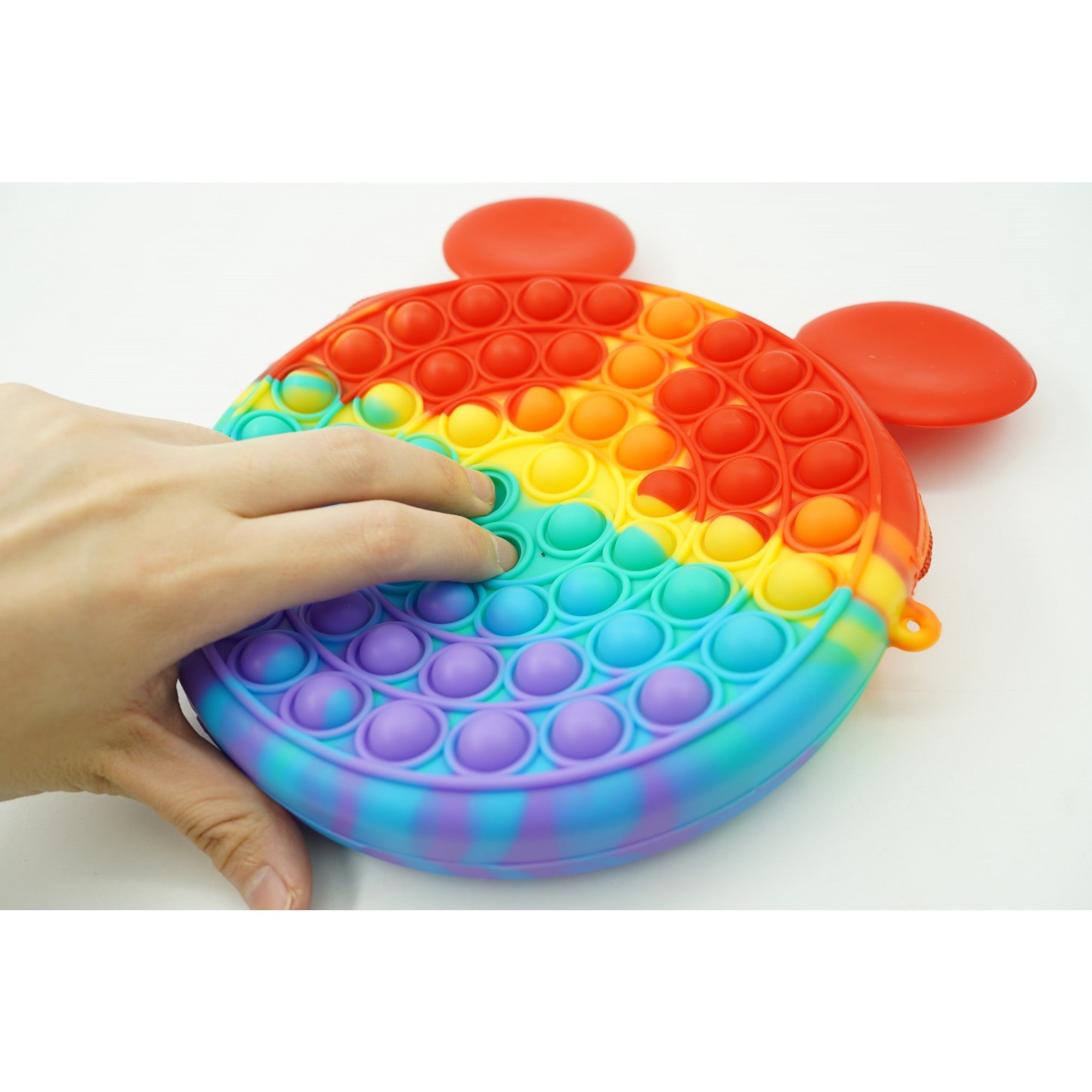 Jucarie antistres din silicon, Pop it Now and Flip It, Flippy, Geanta, Model 1, Multicolor-3