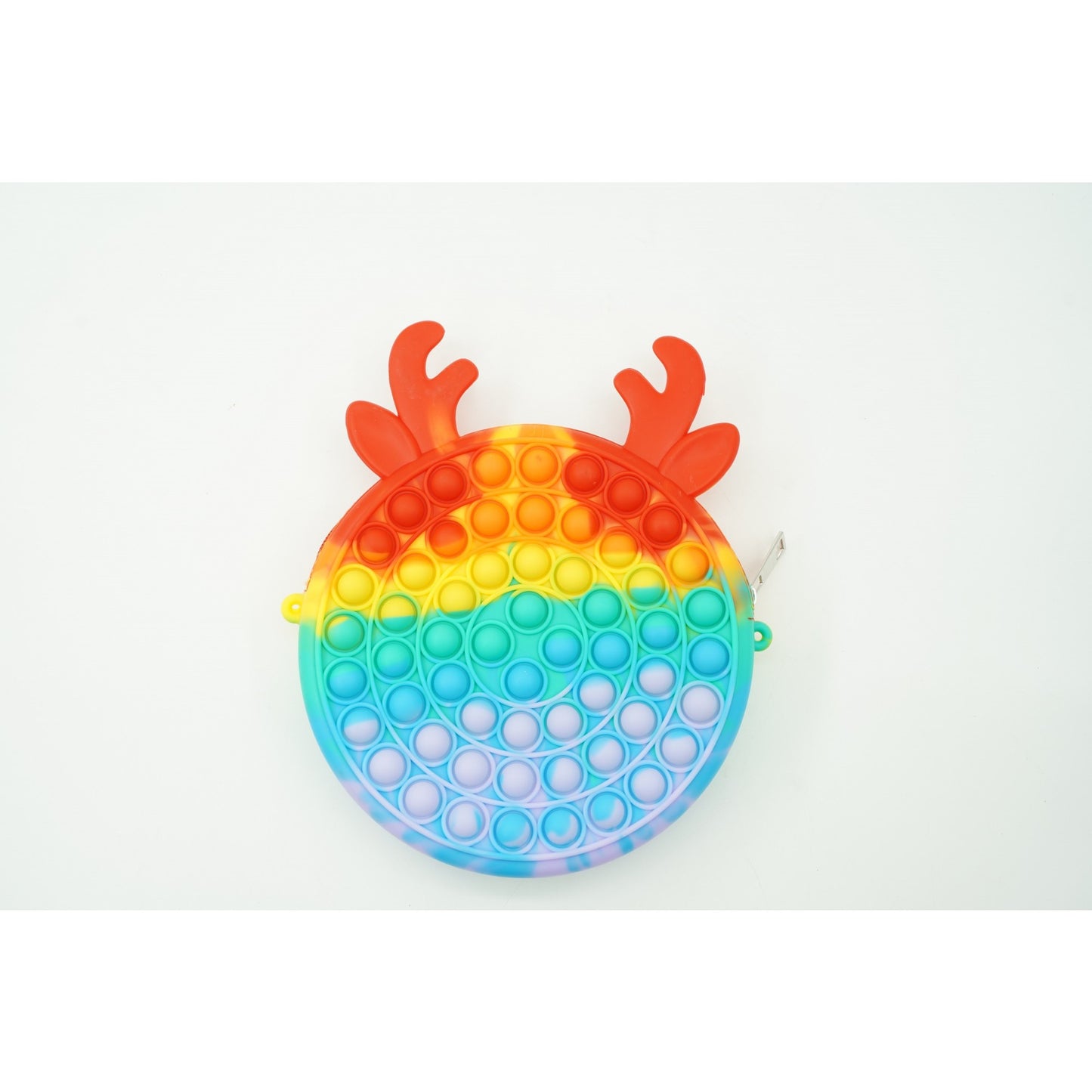 Jucarie antistres din silicon, Pop it Now and Flip It, Flippy, Geanta, Model 2, Multicolor-1