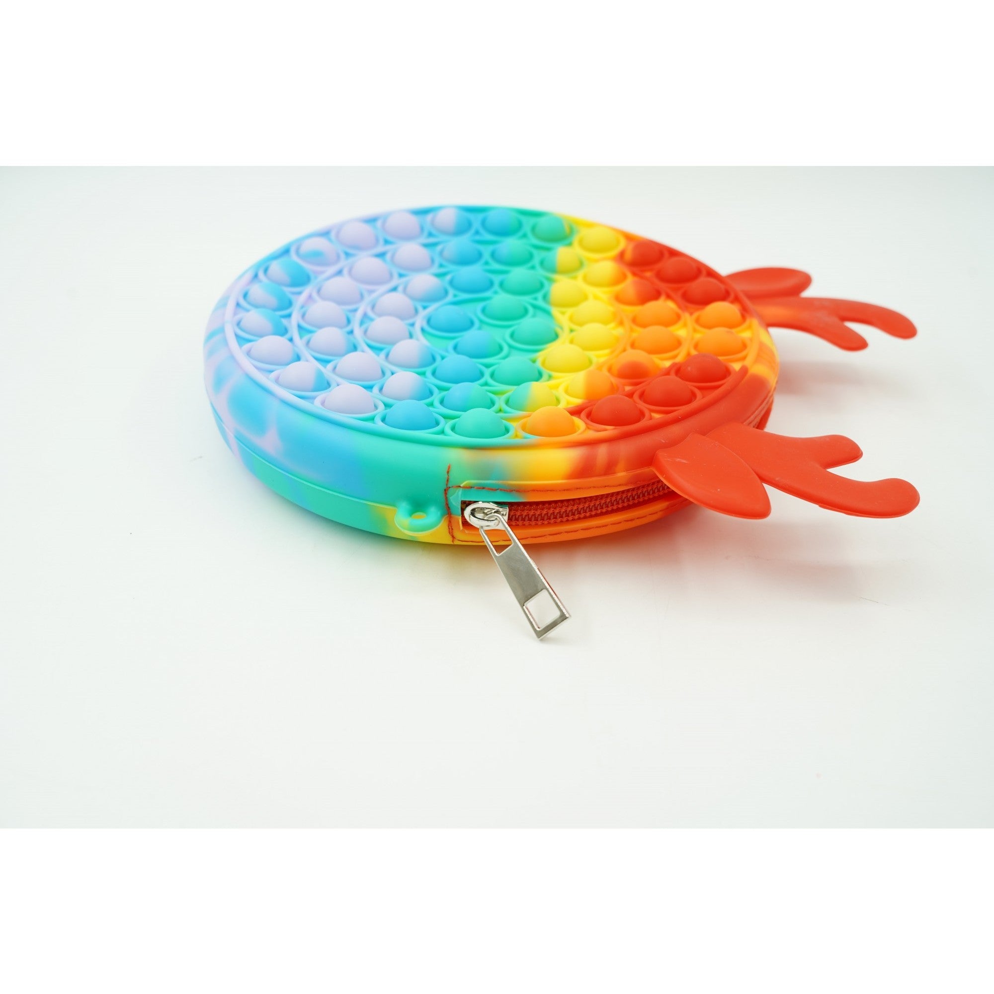 Jucarie antistres din silicon, Pop it Now and Flip It, Flippy, Geanta, Model 2, Multicolor-2