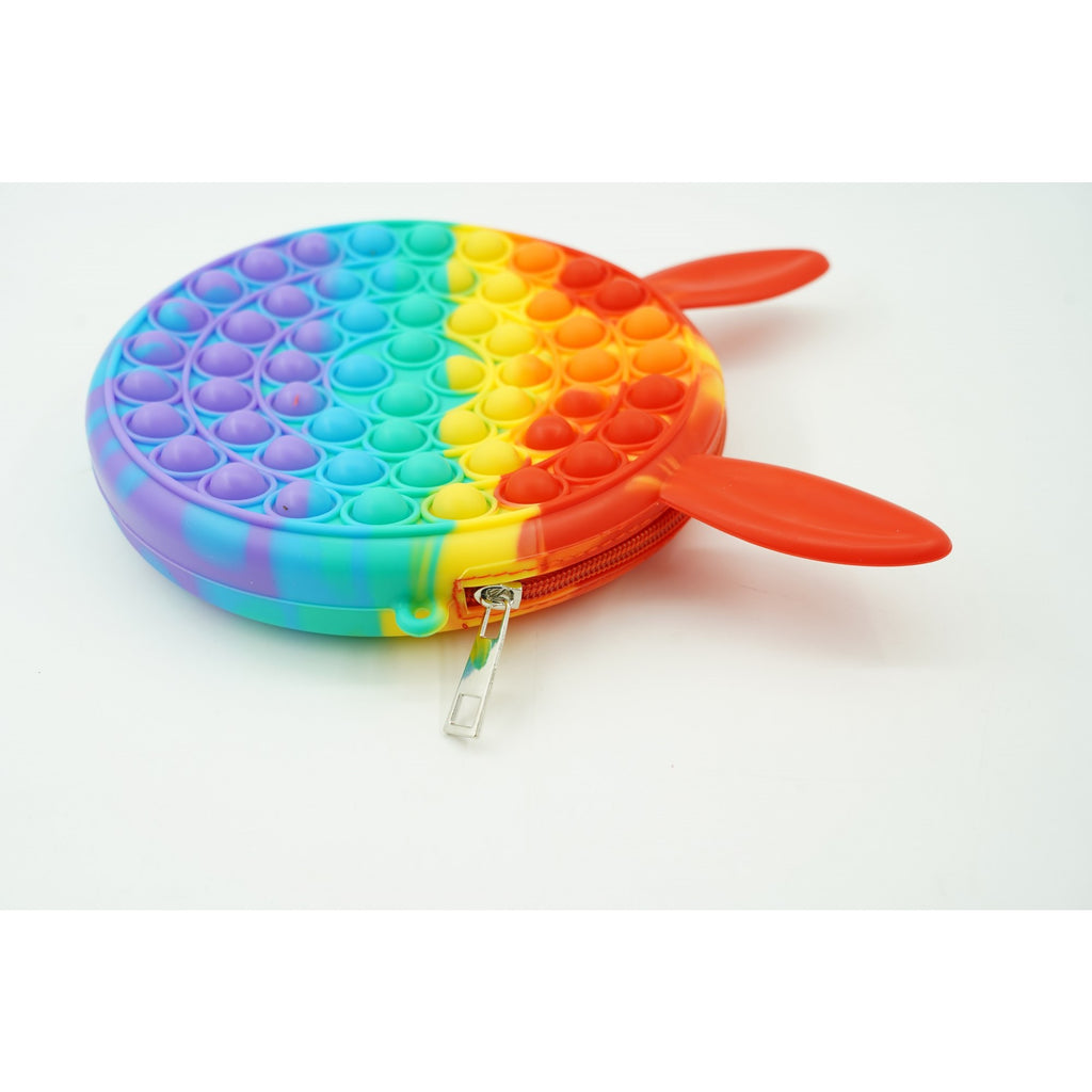 Jucarie antistres din silicon, Pop it Now and Flip It, Flippy, Geanta, Model 3, Multicolor-1