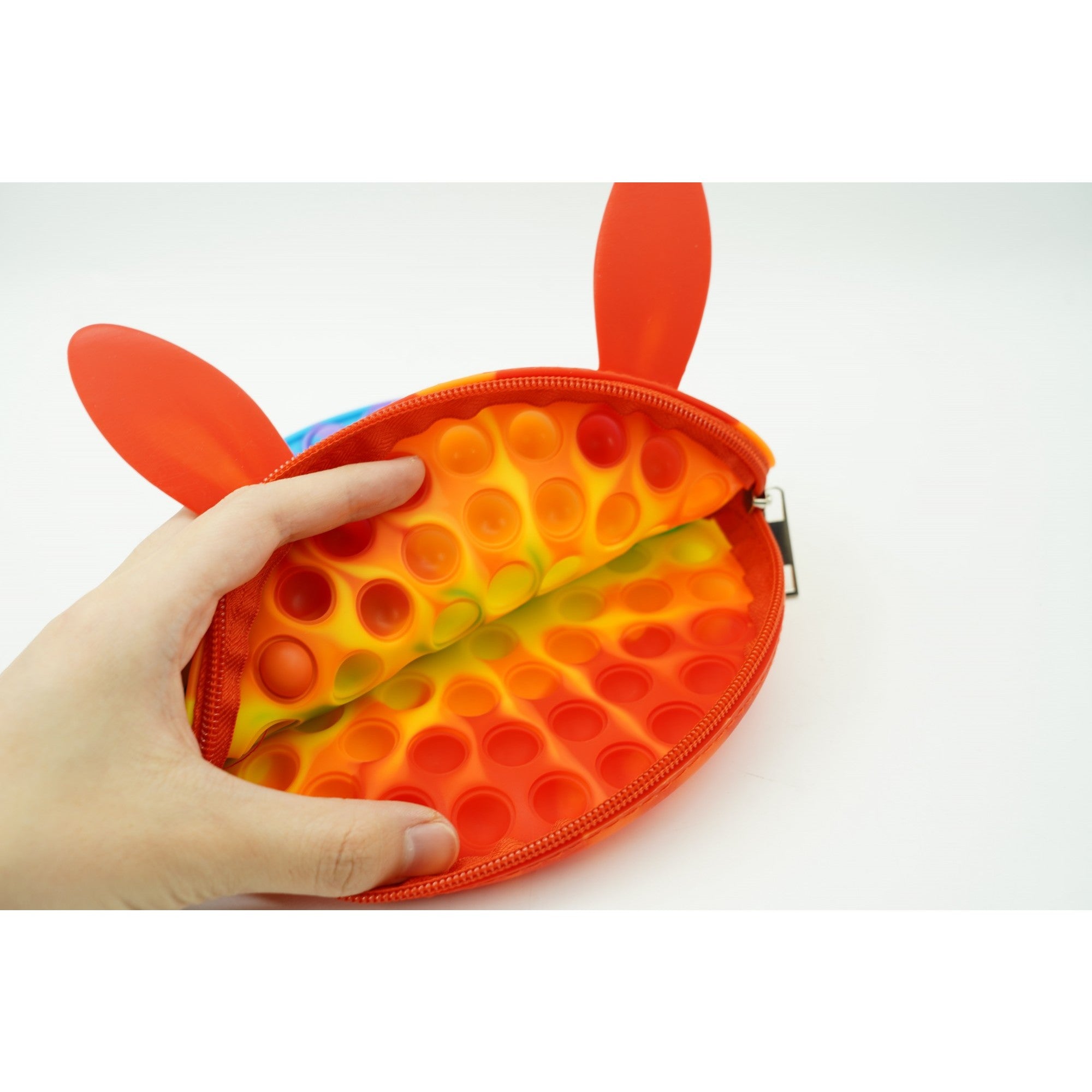 Jucarie antistres din silicon, Pop it Now and Flip It, Flippy, Geanta, Model 3, Multicolor-3