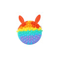 Jucarie antistres din silicon, Pop it Now and Flip It, Flippy, Geanta, Model 3, Multicolor-0
