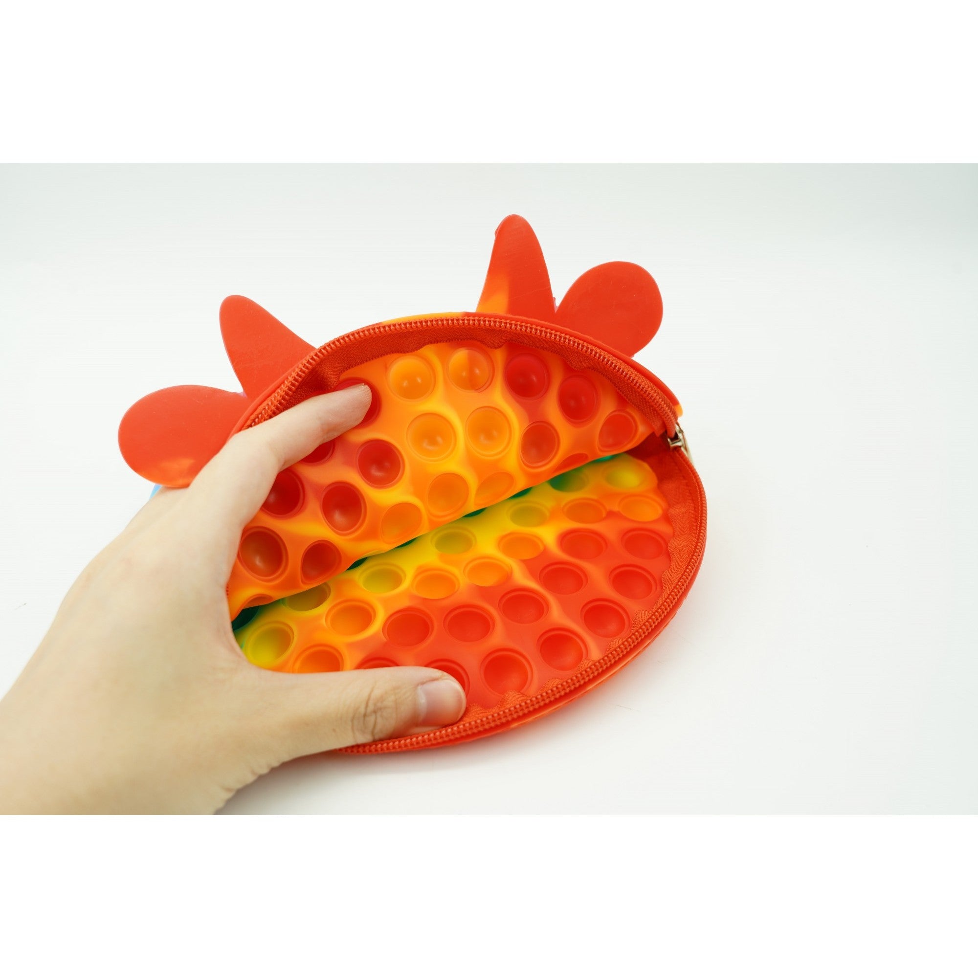 Jucarie antistres din silicon, Pop it Now and Flip It, Flippy, Geanta, Model 4, Multicolor-4