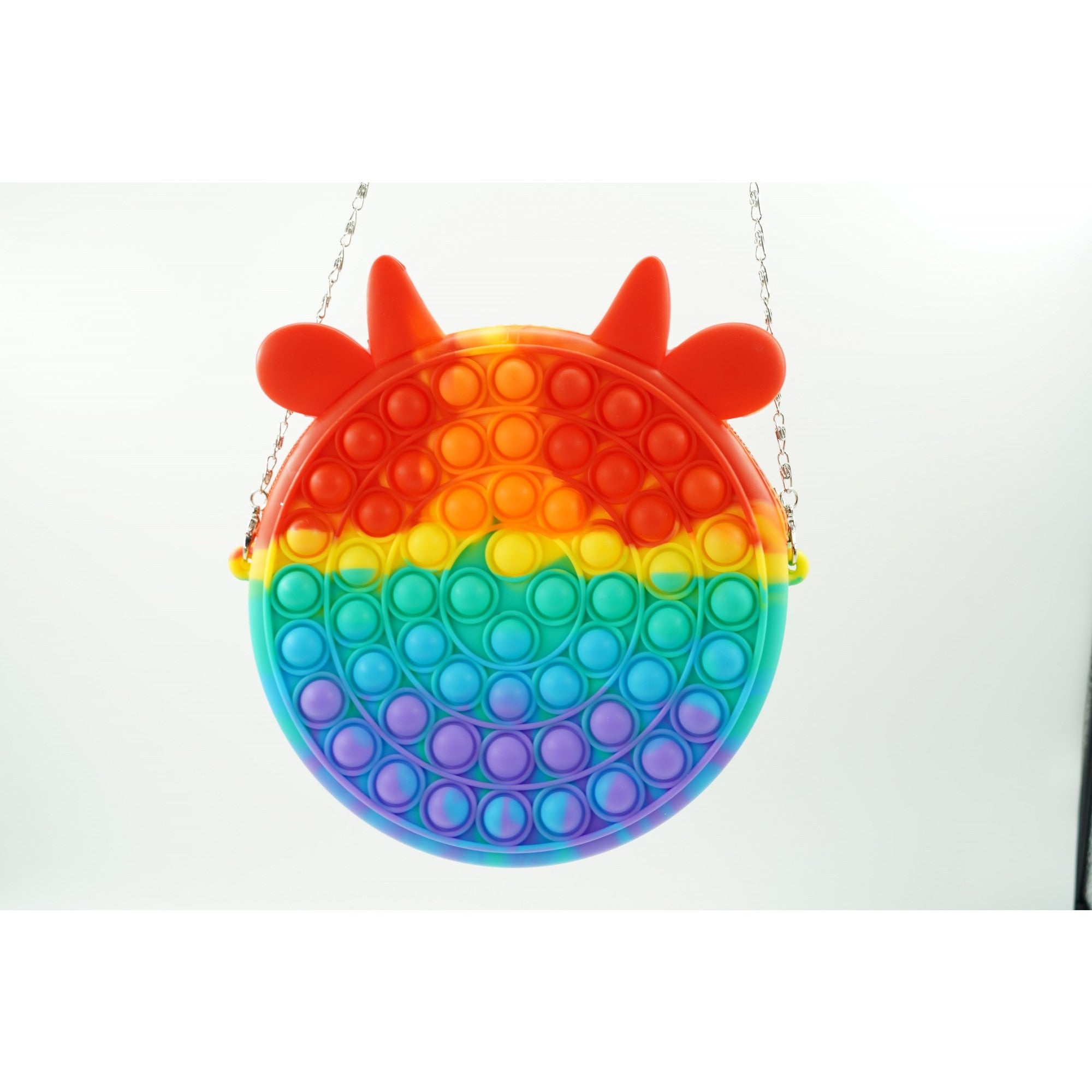 Jucarie antistres din silicon, Pop it Now and Flip It, Flippy, Geanta, Model 4, Multicolor-6