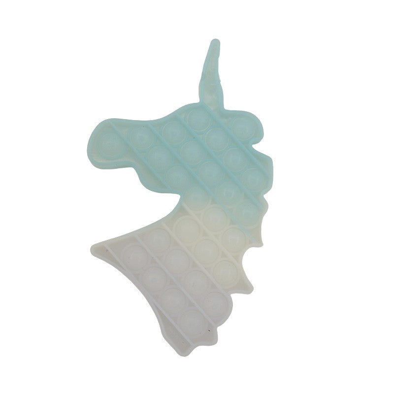 Jucarie antistres din silicon, Pop it Now and Flip It, Unicorn, Transparent-4