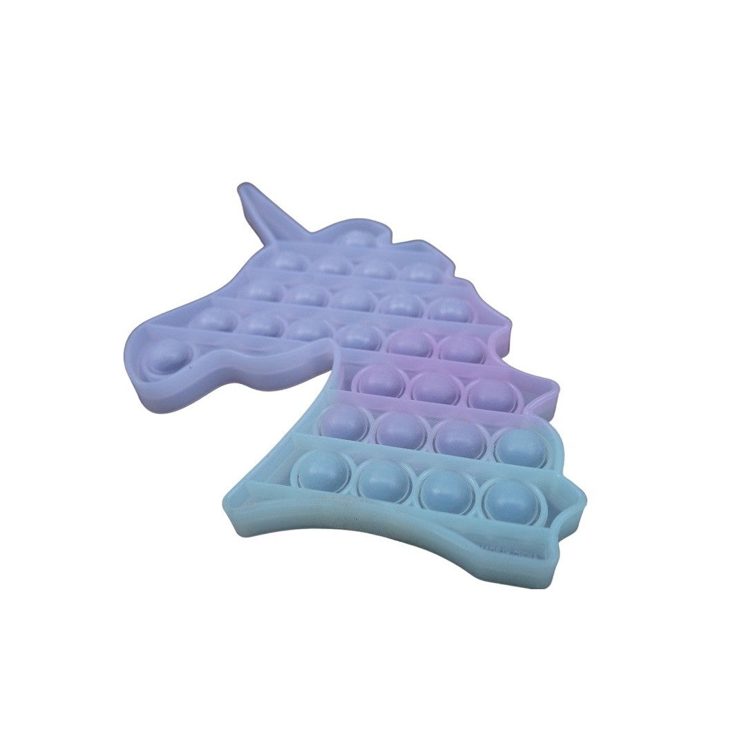 Jucarie antistres din silicon, Pop it Now and Flip It, Unicorn, Transparent-6