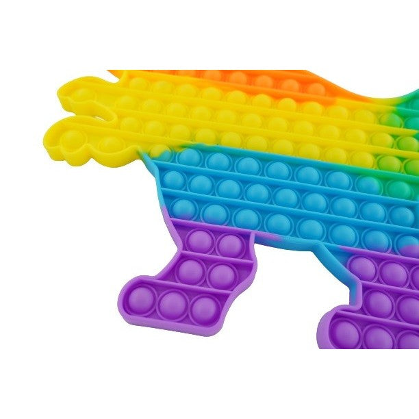 Jucarie antistres din silicon Pop it now, forma Dinozaur, multicolor, urias-4