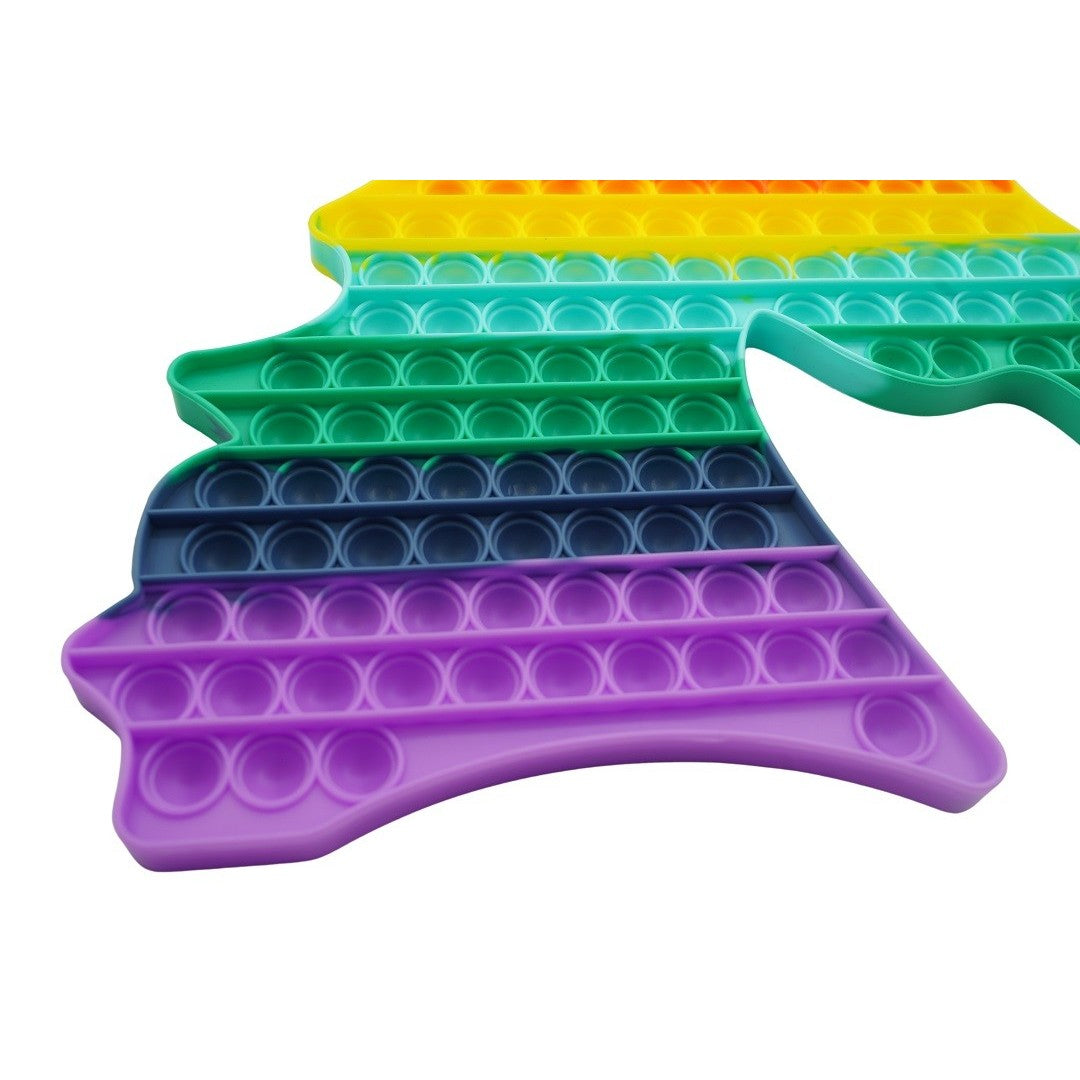 Jucarie antistres din silicon Pop it now, forma Unicorn, multicolor, urias-4