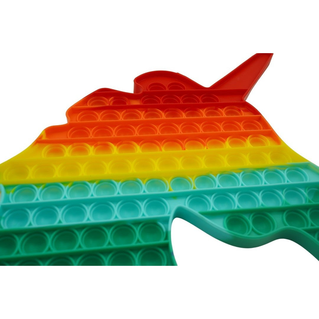 Jucarie antistres din silicon Pop it now, forma Unicorn, multicolor, urias-5