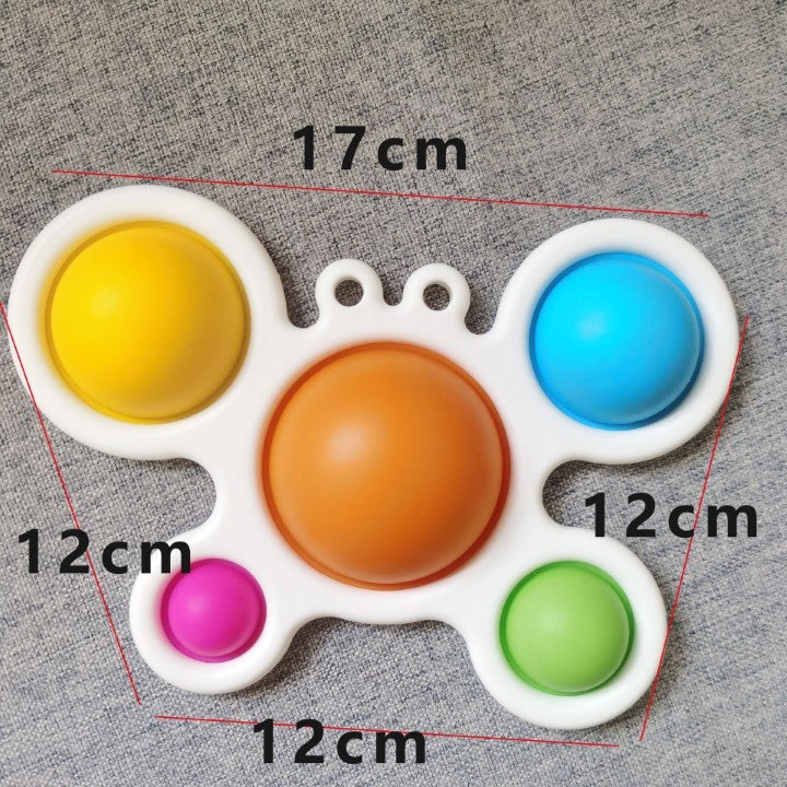Jucarie Antistres Flippy - Fidget Toy, Simple Dimple, Crab, Multicolor-2