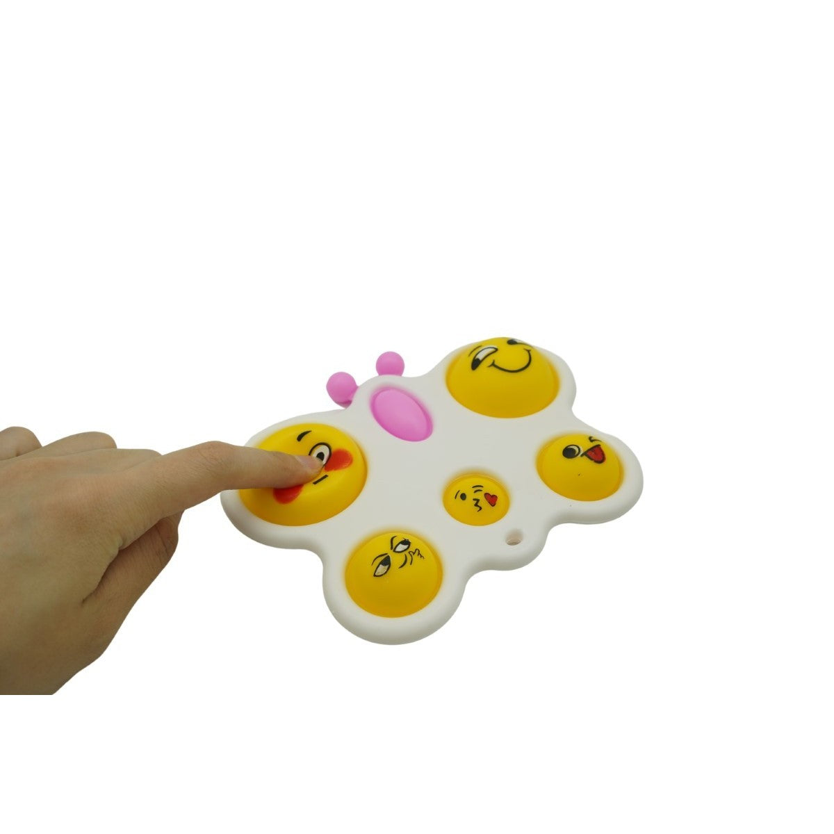 Jucarie Antistres Flippy - Fidget Toy, Simple Dimple, Fluture, Alb-3